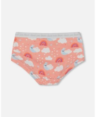 Girls' Printed Organic Cotton Short Panty - Little Kid, Big Kid