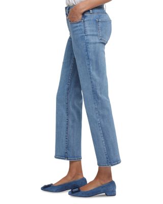 Marilyn Straight Ankle Jeans in Minorca Island