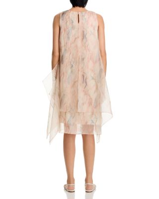 Silk Handkerchief Hem Dress