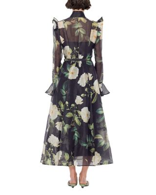 Katrina Butterfly Sleeve Midi Dress