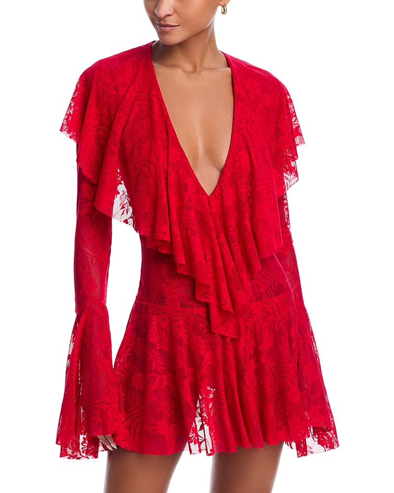 Norma Kamali Lace Swim Dress