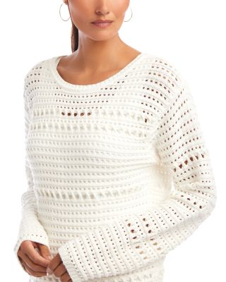Boatneck Crochet Sweater