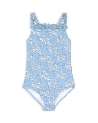 Girls' Ruched Strap One Piece Swimsuit - Baby, Little Kid, Big Kid    