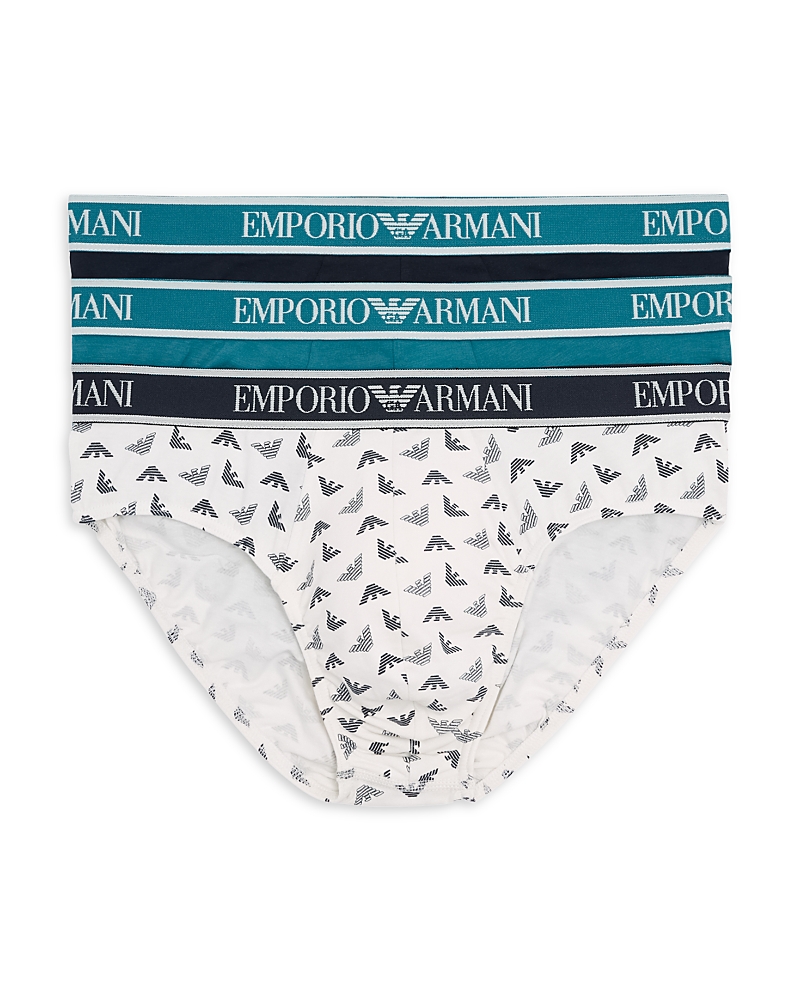 Emporio Armani 3 Pack Briefs In Multi