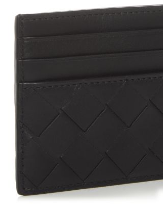 Intrecciato Leather Card Case