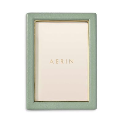 Piero Eucalyptus Leather Frame, 4" x 6"