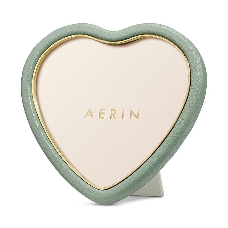 Aerin Piero Eucalyptus Leather Heart Frame