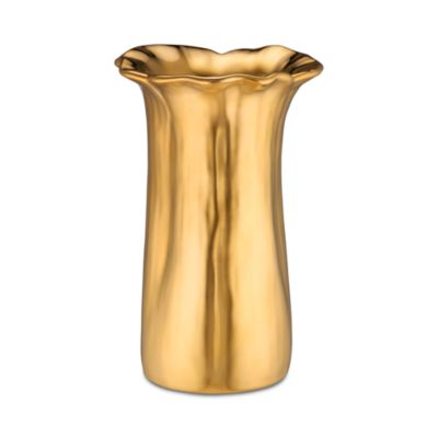AERIN - Valera Small Vase, Gold