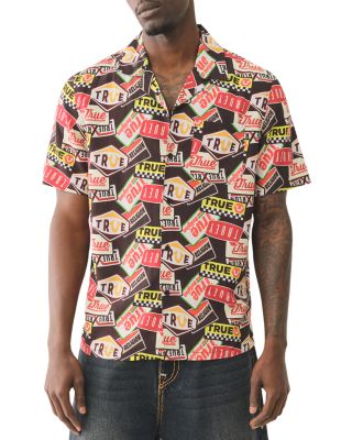 True Religion - Logo Regular Fit Camp Shirt