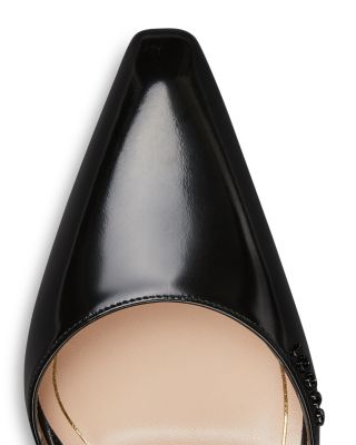 Women's Regent Snip Toe Green Wedge Heel Mules 