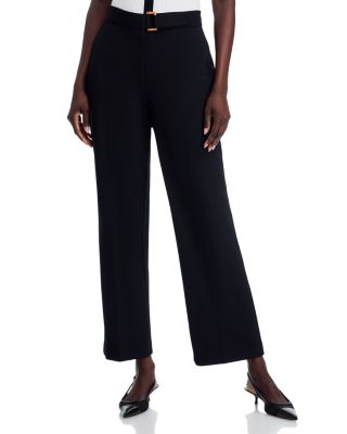 T Tahari - Full Novelty Buckle Wide Leg Pants