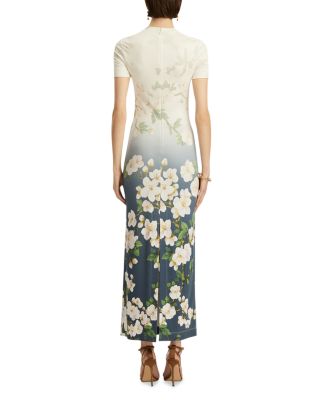 Short Sleeve Cherry Blossom Jersey Dress