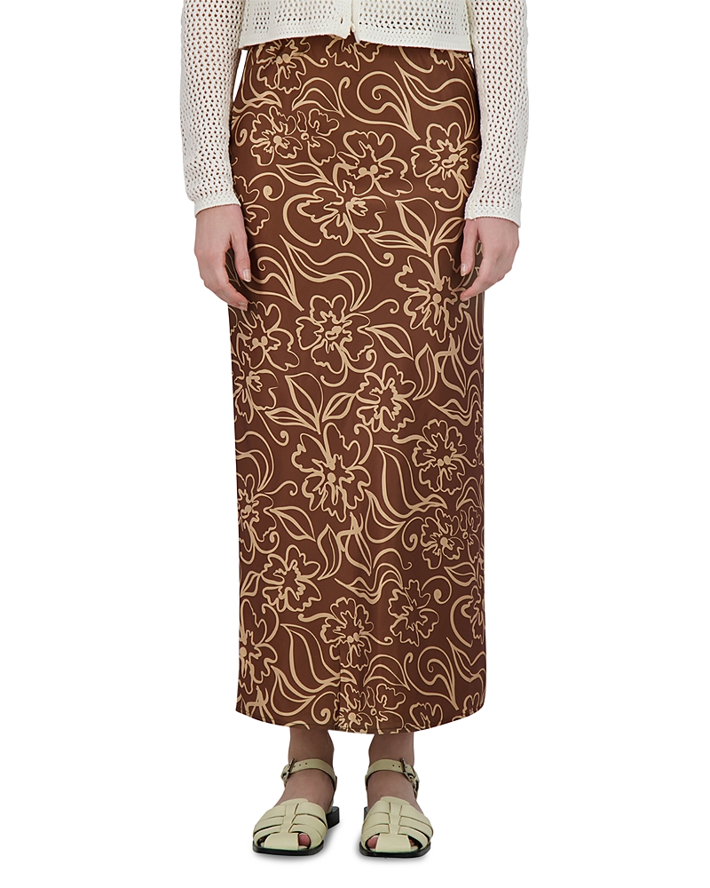 POINT SATIN SLIP SKIRT