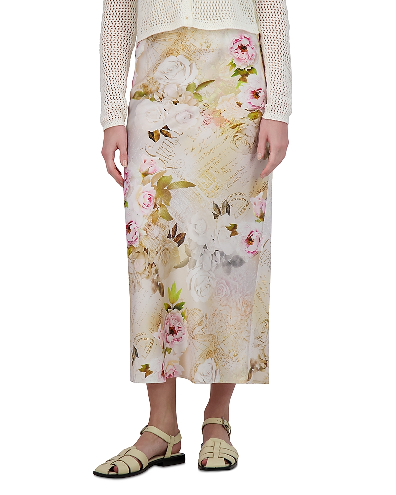 POINT SATIN SLIP SKIRT