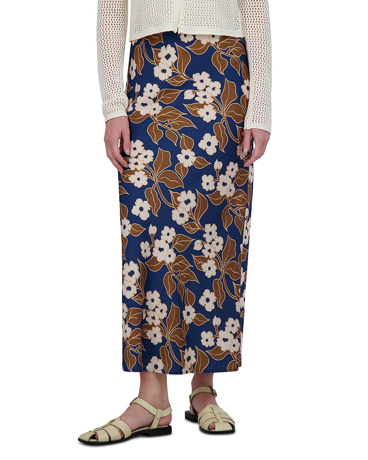 Point Satin Slip Skirt