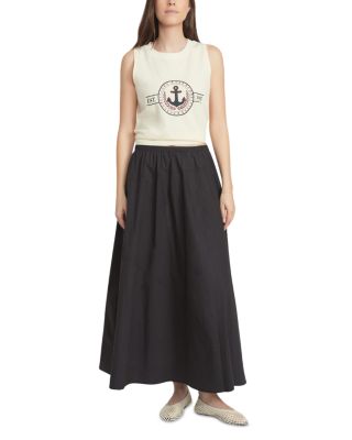 Poplin A Line Skirt