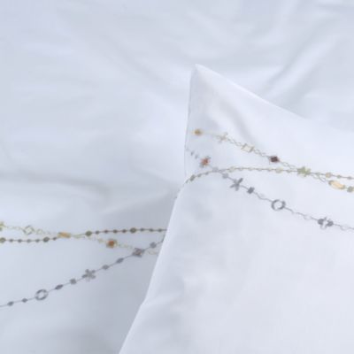Juwel Embroidered Sateen Standard Pillowcase