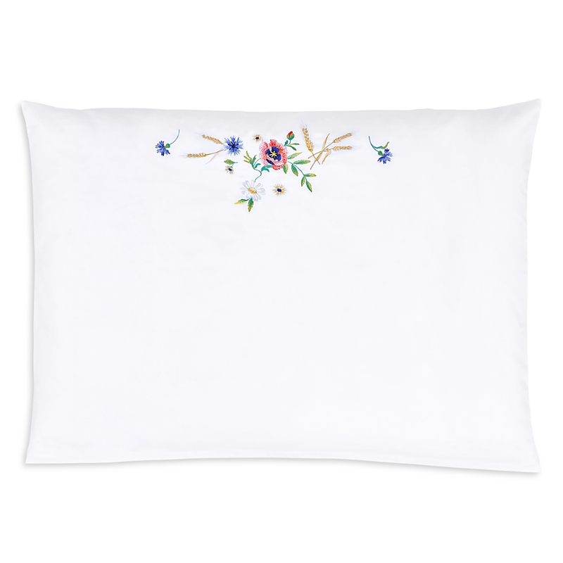 Christian Fischbacher Summerfield Embroidered Sateen Standard Pillowcase