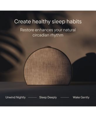 Restore 3 Smart Sunrise Alarm Clock Sound Machine Screen-Free Bedroom Sleep Guide