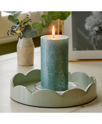 8.5&amp;quot; Scallop Lacquer Tray