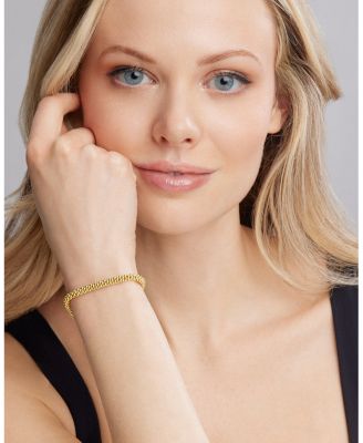 18K Yellow Gold Caviar Basic Beaded Bracelet