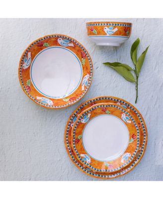 Melamine Campagna Uccello 4-Piece Place Setting