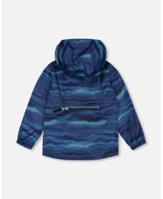 Boys' Printed Wave Packable Windbreaker - Little Kid
