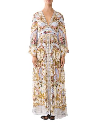 Kimono Sleeve Silk Dress