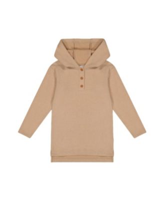 Deux par Deux - Girls' Hooded Rib Tunic - Big Kid