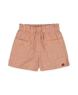 Deux par Deux - Girls' Linen Short with Pockets - Big Kid