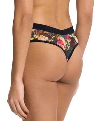 Mesh High Cut Thong Panties