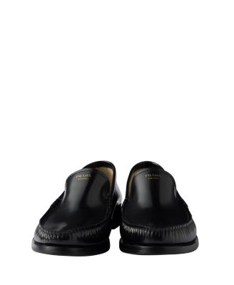  Women's Brushed Leather Loafers
