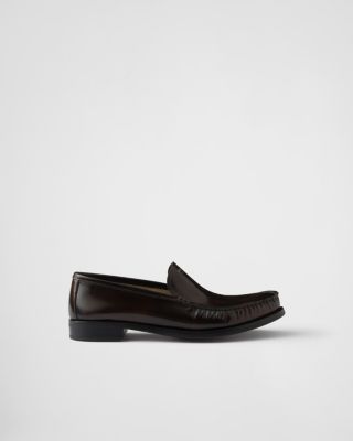  Women's Brushed Leather Loafers