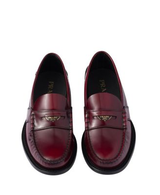 Women's Brushed Leather Loafers