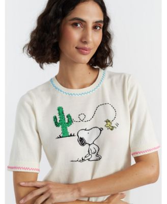 Women's Cotton Peanuts Vacation T-Shirt Top