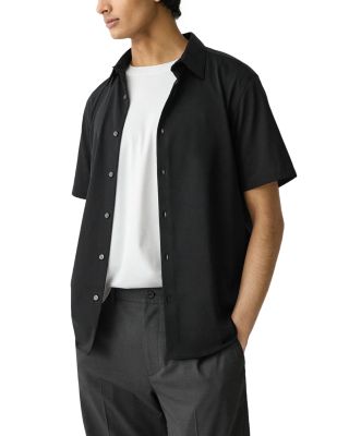 Irving Short-Sleeve Shirt in Structure Knit