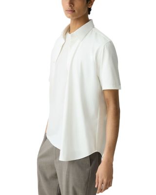 Irving Short-Sleeve Shirt in Structure Knit