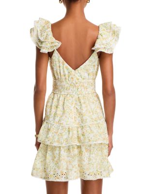 Printed Eyelet Dress - Exclusive