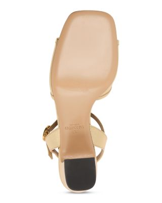 Women&#39;s VLogo Metallic Leather Sandals