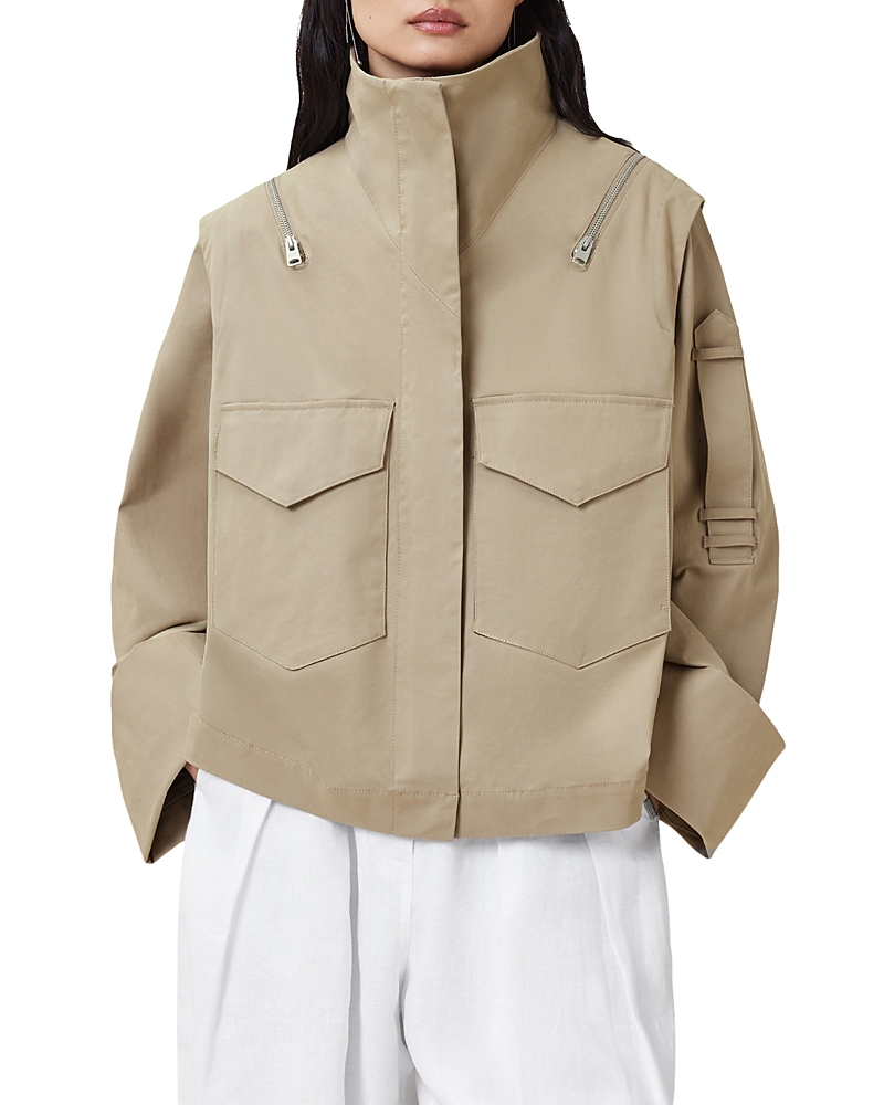 Allsaints Leighton Cotton Blend Utility Jacket