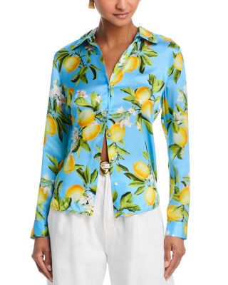 Tyler Silk Printed Long Sleeve Blouse