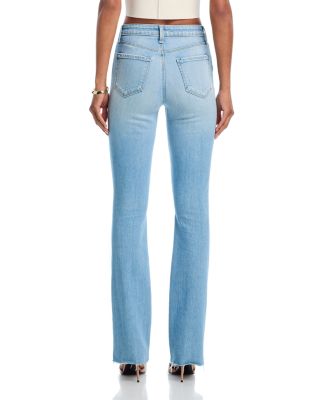 Ruth Mid Rise Straight Jeans in Barker