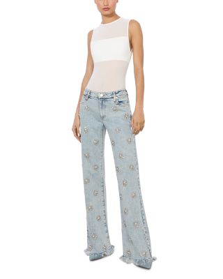 Roxy Embellished Straight Leg Jeans