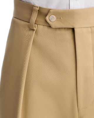 x David Beckham Cinch Waist Trousers in Open Beige