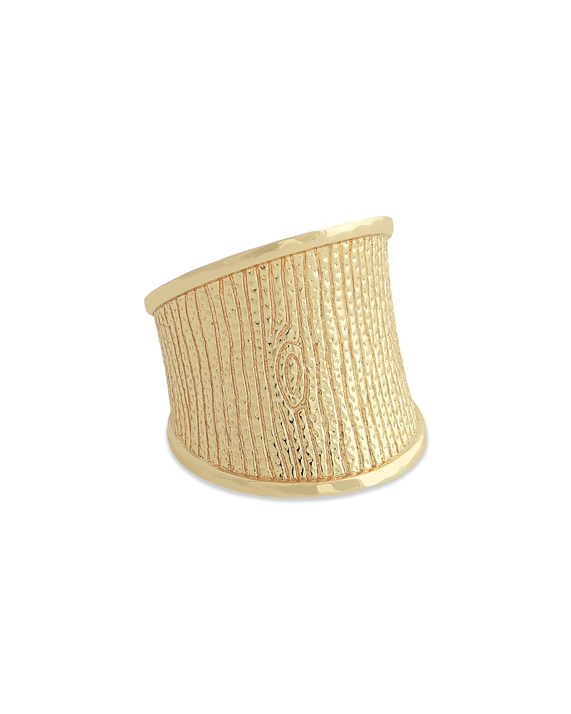 Anabel Aram Enchanted Forest 18k Yellow Gold Plated Bark Ring