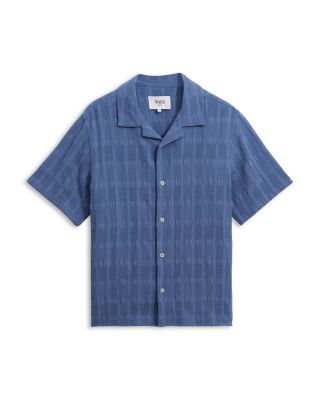 Wax London - Didcot Seersucker Short Sleeve Shirt