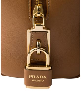 Medium Leather Top-Handle Bag with Padlock
