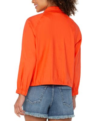 Raglan Sleeve Cinched Hem Jacket