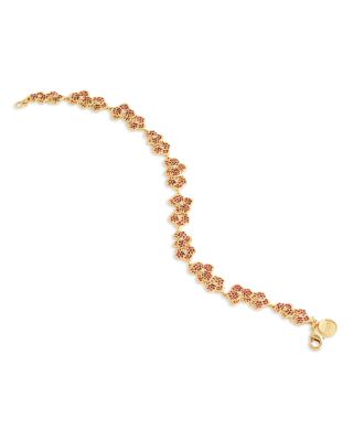 Pav&eacute; Orchid Tennis Bracelet
