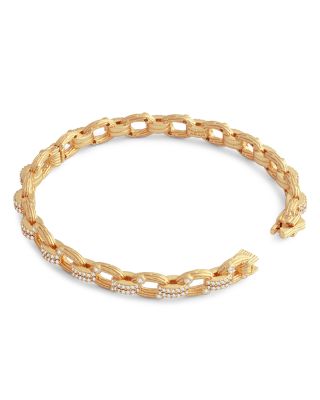 Enchanted Forest Pav&eacute; Chain Bangle Bracelet 